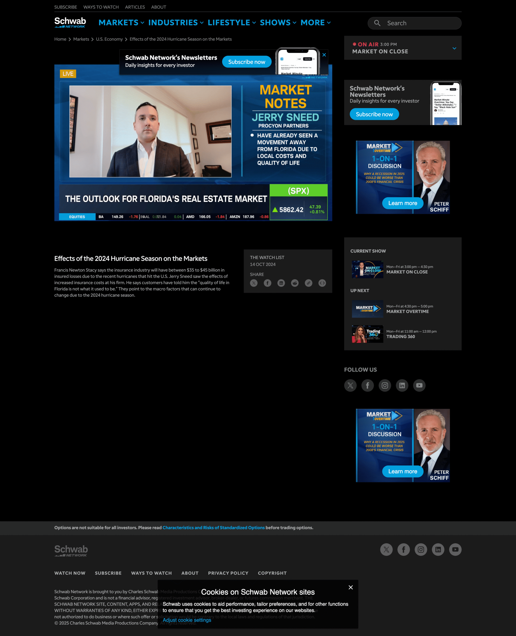 Effects of the 2024 Hurricane Season on the Markets article min