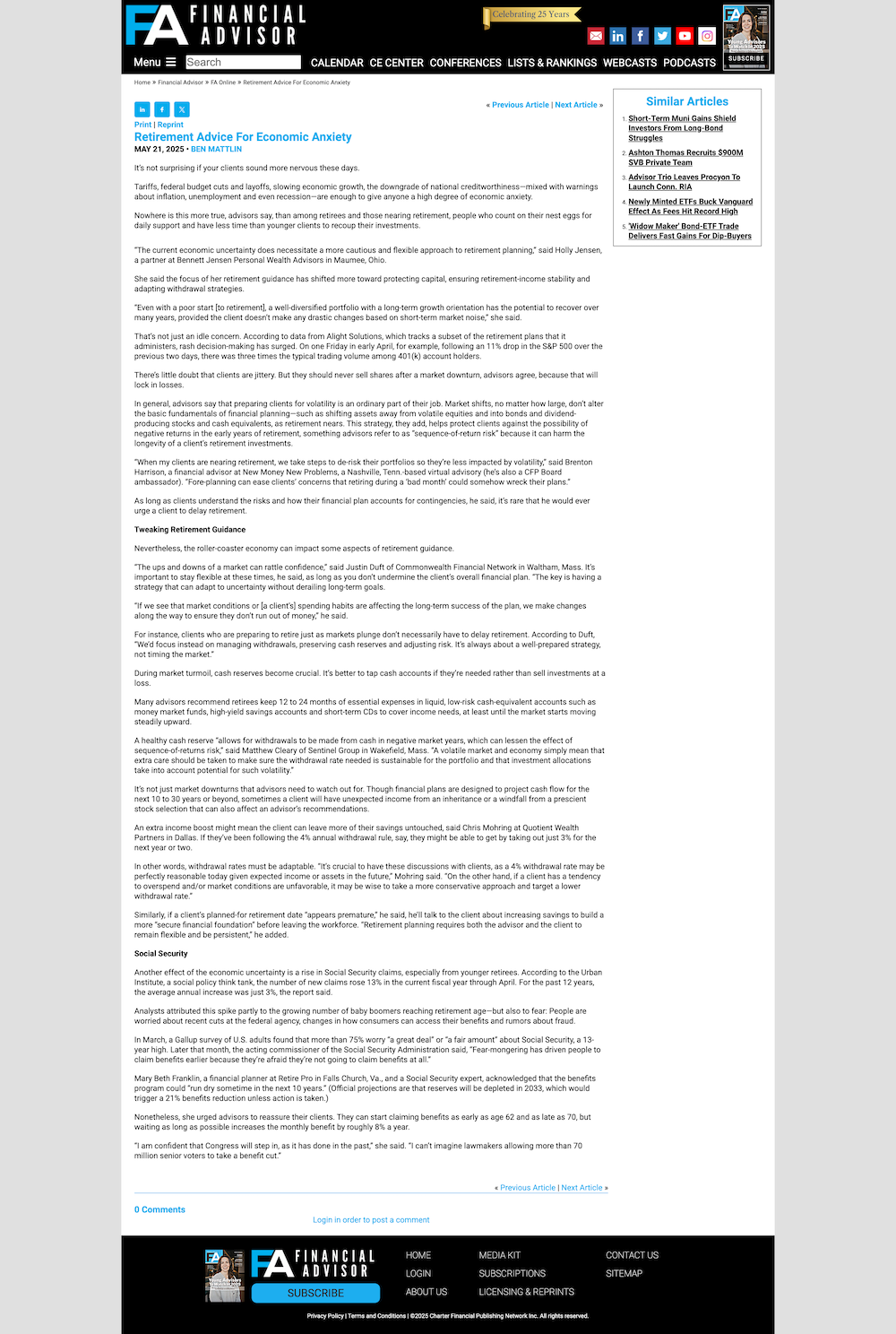 FINANCIAL ADVISOR 21MAY25 ARTCILE