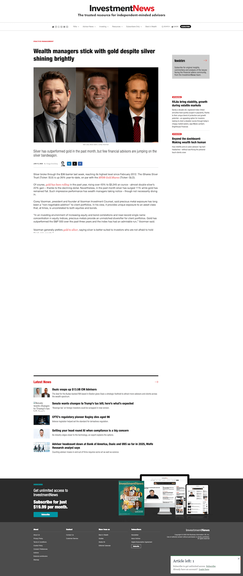 INVESTMENT NEWS 10JUN25 ARTICLE min