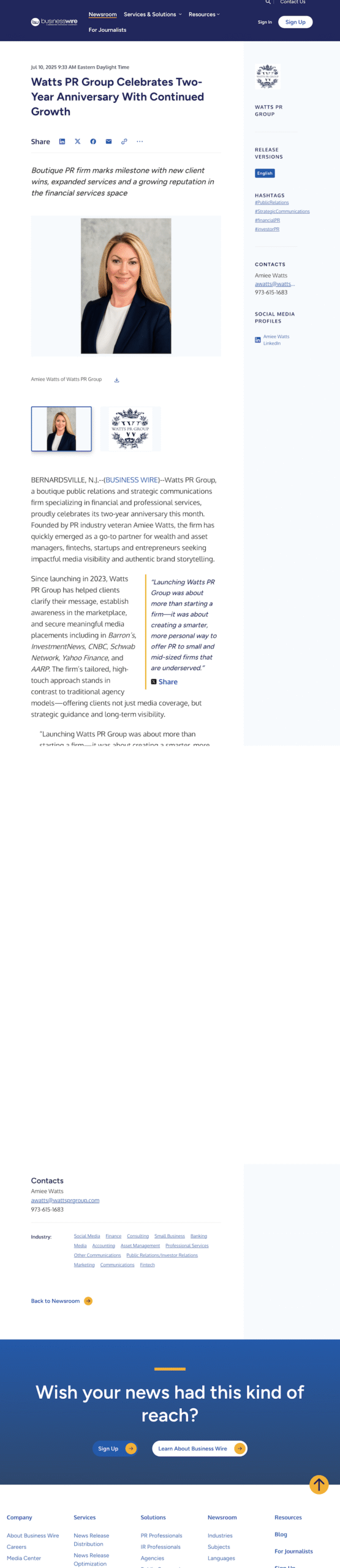 BUSINESSWIRE 10JUL25 ARTICLE min