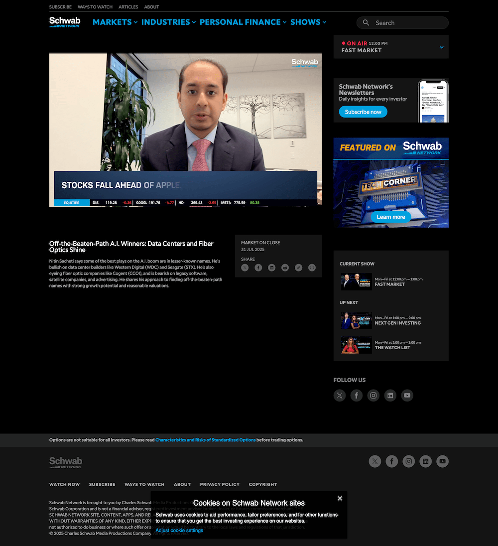 SCHWAB NETWORK 31JUL25 ARTICLE min