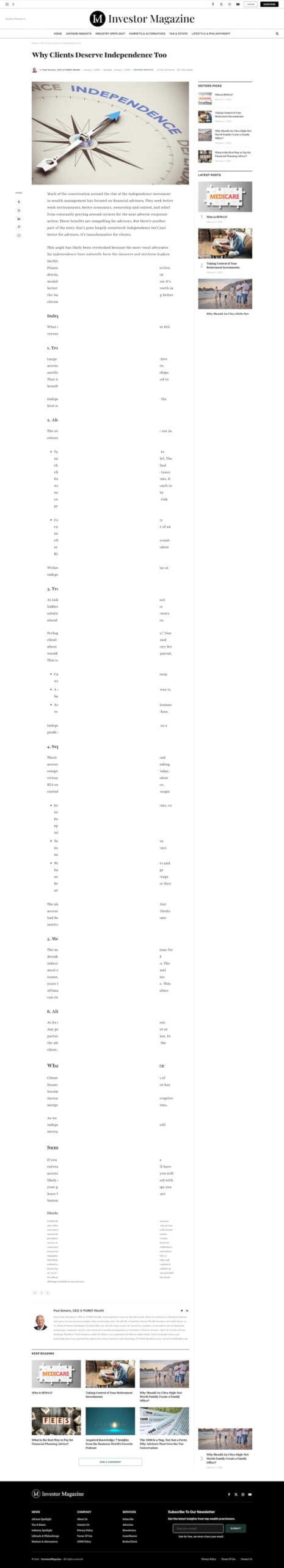 INVESTOR MAGAZINE 1JAN26 2 ARTICLE