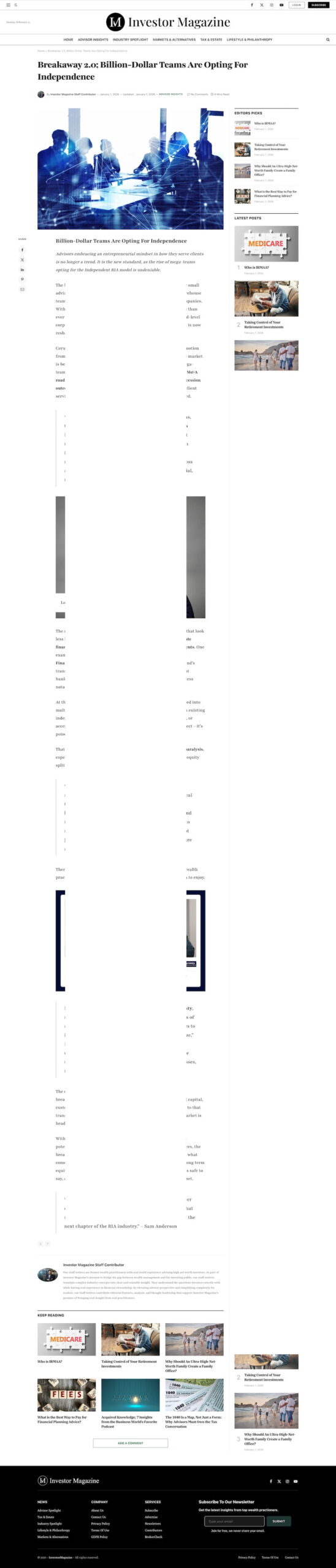 INVESTOR MAGAZINE 1JAN 26 ARTICLE