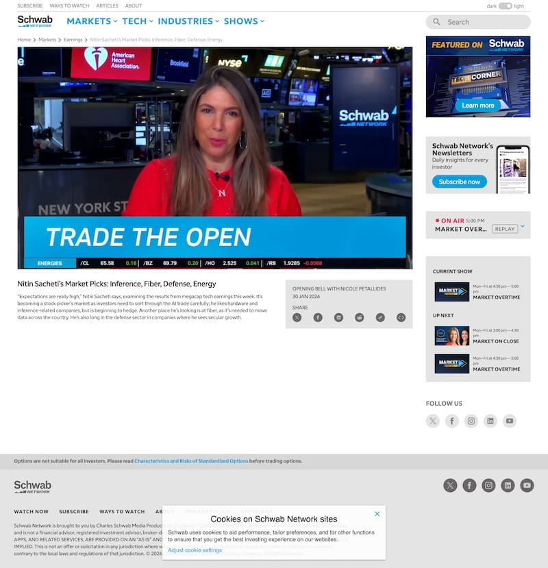 SCHWAB NETWORK 30JAN26 2 ARTICLE