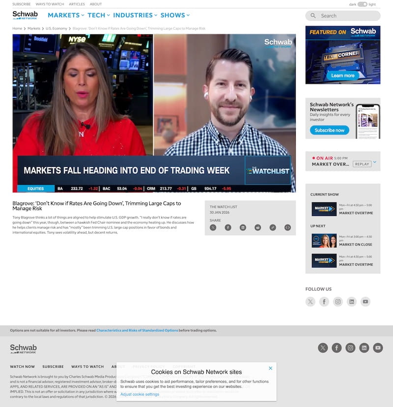 SCHWAB NETWORK 30JAN26 ARTICLE